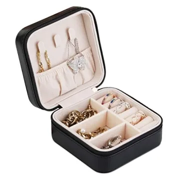 A&A Travel Jewelry Organizer Box Portable Case