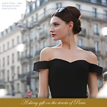 Elegant LADY COLOUR Crystal Earrings for Women Jewelry