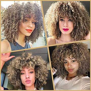 Short Curly Afro Wigs for Black Women - AISI BEAUTY