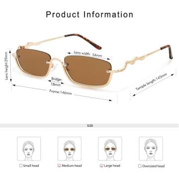 Trendy Appassal Y2K Snake Sunglasses with UV Protection
