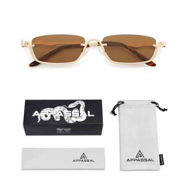 Trendy Appassal Y2K Snake Sunglasses with UV Protection