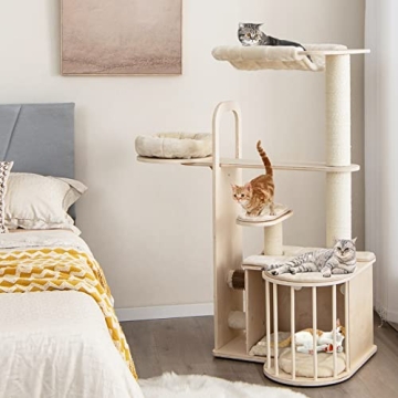 Stylish Tangkula Cat Tree - Perfect for Large Cats