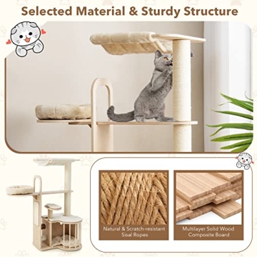 Stylish Tangkula Cat Tree - Perfect for Large Cats