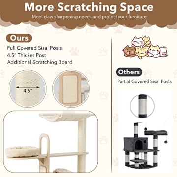 Stylish Tangkula Cat Tree - Perfect for Large Cats