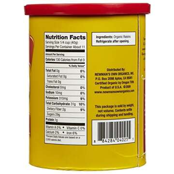 Newman's Own Organics Organic California Raisins, 15 oz