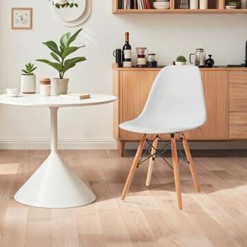 Stylish CangLong Mid-Century Side Chair for Home & Office