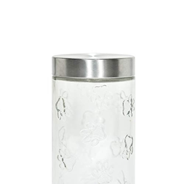 Maxwell Clear Glass Pet Treat Canister by Amici 56 oz