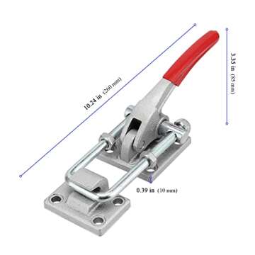 KEILEOHO U-Hook Latch Clamp Set - Heavy Duty Adjustable Toggle Clamps with 7716Lbs Capacity