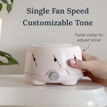 Yogasleep Dohm Uno White Noise Sound Machine in Pink