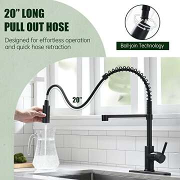Top APPASO Pull Down Sprayer Kitchen Faucet - Stylish & Durable