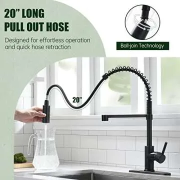 Top APPASO Pull Down Sprayer Kitchen Faucet - Stylish & Durable