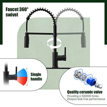 Top APPASO Pull Down Sprayer Kitchen Faucet - Stylish & Durable