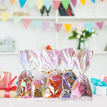 QTOP Iridescent Holographic Treat Bags for Every Occasion