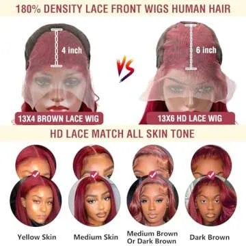 Zormsert Burgundy Lace Front Wig - 30 Inch Luxury Style