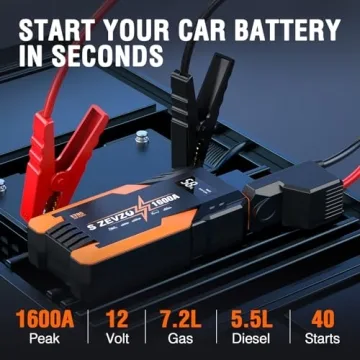 S ZEVZO ET05 Jump Starter 1600A for Cars & Trucks