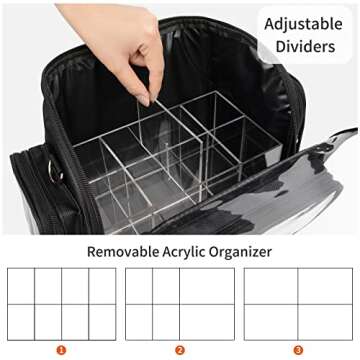 CUBETASTIC Makeup Brush Bag & Acrylic Holder