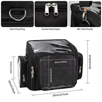 CUBETASTIC Makeup Brush Bag & Acrylic Holder