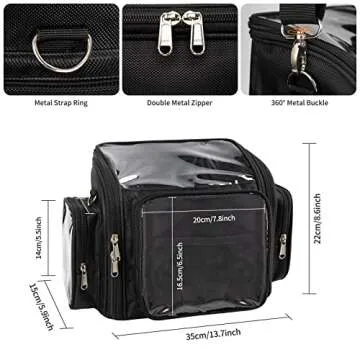 CUBETASTIC Makeup Brush Bag & Acrylic Holder