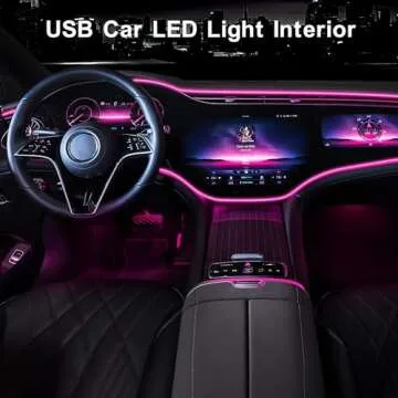 Transform Your Space with EL Wire Interior Car LED Strip