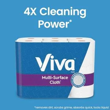 Viva Multi-Surface Cloth Paper Towels for Effortless Cleaning