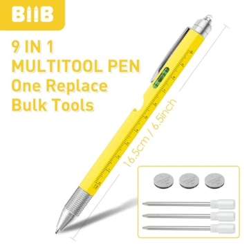 Multifunctional 9-in-1 Pen Perfect for Every Man's Needs