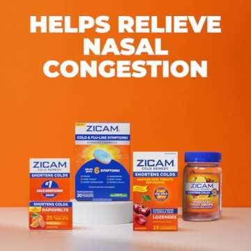 Zicam Cold Remedy Cold Shortening Medicated Nasal Swabs Zinc-Free 20ct