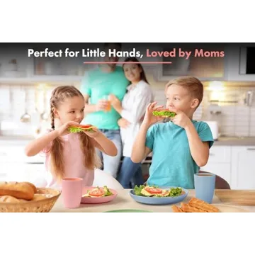 FOODLE Wheat Straw Dinnerware Set - Lightweight & Unbreakable