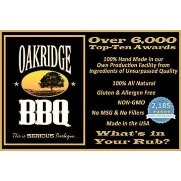 Oakridge BBQ SPOGOS Rub | Salt, Pepper, Onion & Garlic On Steroids | Great on Brisket, Steak, Burgers & Anything Else | World's Finest Barbecue Rubs | Meat Seasoning & Spice Dry Rub | 16 oz High-Barrier Zip Top Bag