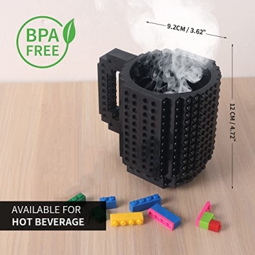 Fun Build-on Brick Coffee Mug - Creative DIY Design