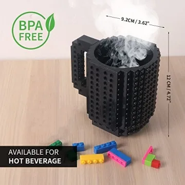 Fun Build-on Brick Coffee Mug - Creative DIY Design