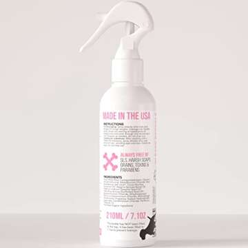 Pet Grooming Detangler Spray, Organic & Made in USA