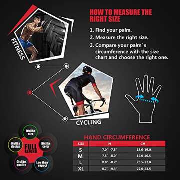 ihuan Lightweight Workout Gloves for Enhanced Grip and Comfort