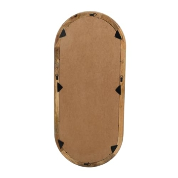 Stunning Creative Co-Op Oval Wall Mirror in Mango Wood