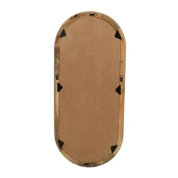 Stunning Creative Co-Op Oval Wall Mirror in Mango Wood
