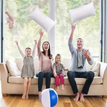 Utopia Bedding Throw Pillows Insert (Pack of 2, White) - 16 x 24 Inches Bed and Couch Pillows - Indoor Decorative Pillow