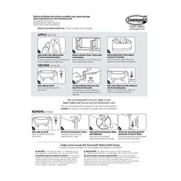 Innovative Command Under Sink Sponge Caddy, 2 Pack