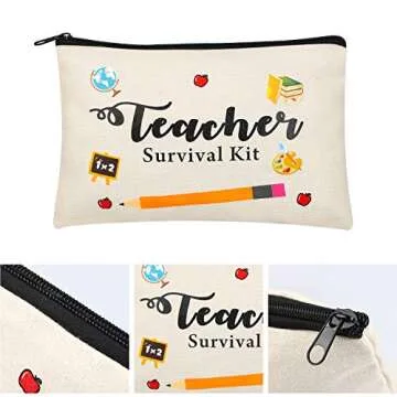 Kolewo4ever Teacher Appreciation Makeup Pouch Gift Set