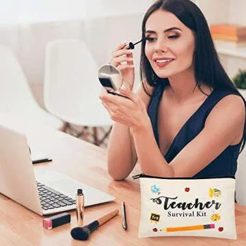 Kolewo4ever Teacher Appreciation Makeup Pouch Gift Set