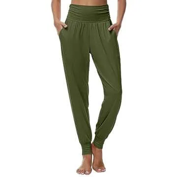 Ficerd 3 Pack Women's Cozy High Waisted Joggers