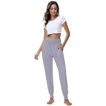 Ficerd 3 Pack Women's Cozy High Waisted Joggers