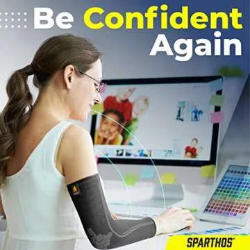 Sparthos Arm Compression Sleeves for Pain Relief and Support