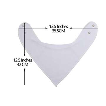 Maiwa Bandana Snap Drool Bibs for Babies 12 Pack