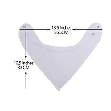 Maiwa Bandana Snap Drool Bibs for Babies 12 Pack
