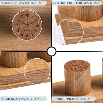Elegant AKAMOS Rustic Oak Watch Box for Stylish Displays