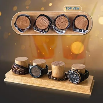 Elegant AKAMOS Rustic Oak Watch Box for Stylish Displays