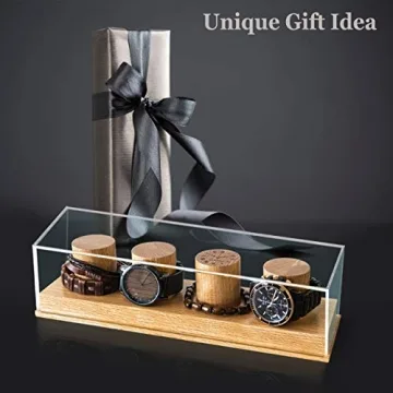 Elegant AKAMOS Rustic Oak Watch Box for Stylish Displays