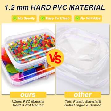 Clear Hard Shell Zipper Case for Toys and Travel Organizers