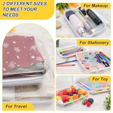 Clear Hard Shell Zipper Case for Toys and Travel Organizers