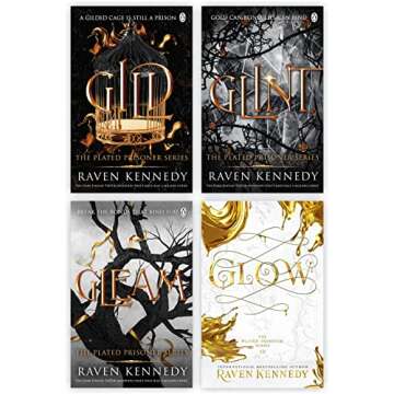 The Plated Prisoner Series Collection 4 Books Set By Raven Kennedy (Gild, Glint, Gleam & Glow)