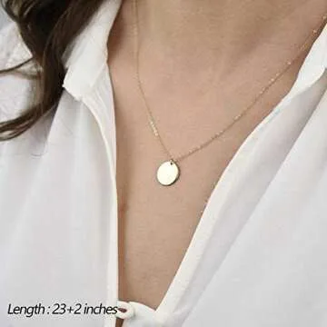 Turandoss Gold Plated Layered Necklace for Women